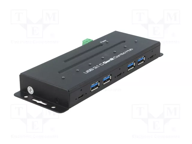 LOGILINK Hub USB Industrial USB 3.1 Gen 2 de 7 puertos LOGILINK Hub USB Industrial USB 3.1 Gen 2 de 7 puertos