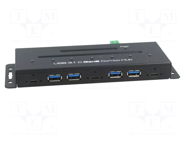 LOGILINK Hub USB Industrial USB 3.1 Gen 2 de 7 puertos LOGILINK Hub USB Industrial USB 3.1 Gen 2 de 7 puertos