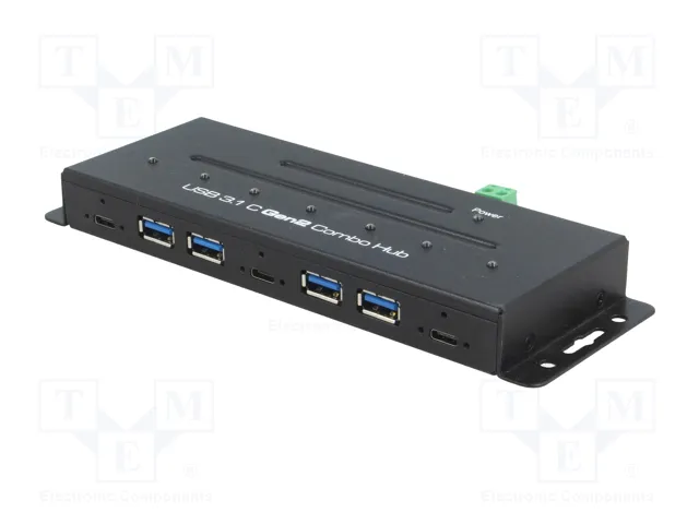 LOGILINK Hub USB Industrial USB 3.1 Gen 2 de 7 puertos LOGILINK Hub USB Industrial USB 3.1 Gen 2 de 7 puertos