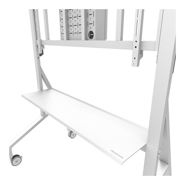 Neomounts FL50-575WH1 MOVE Go XL Rollwagen - Soporte/Carro TV Móvil con Ruedas para Pantallas de 65" a 115" (292 cm), Carga 125 kg, Color Blanco
