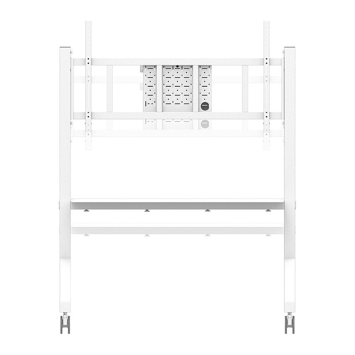 Neomounts FL50-575WH1 MOVE Go XL Rollwagen - Soporte/Carro TV Móvil con Ruedas para Pantallas de 65" a 115" (292 cm), Carga 125 kg, Color Blanco