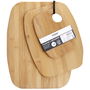 Cook Concept Juego de 3 Tablas Cortar Bambú 20x15 cm, 30x23 cm y 38x29 cm