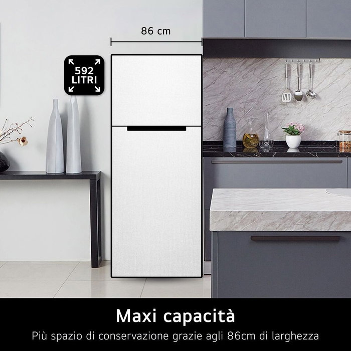 Frigorífico combinado LG GTF916PZPED.APZQEUR Acero 630 L