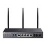 TP-Link Omada DR3220v-4G4G+ Router Doble Banda Gigabit Rackmount con Wi-Fi 6 y 4G LTE, 4 Puertos LAN, VPN, DSL y 3 Antenas