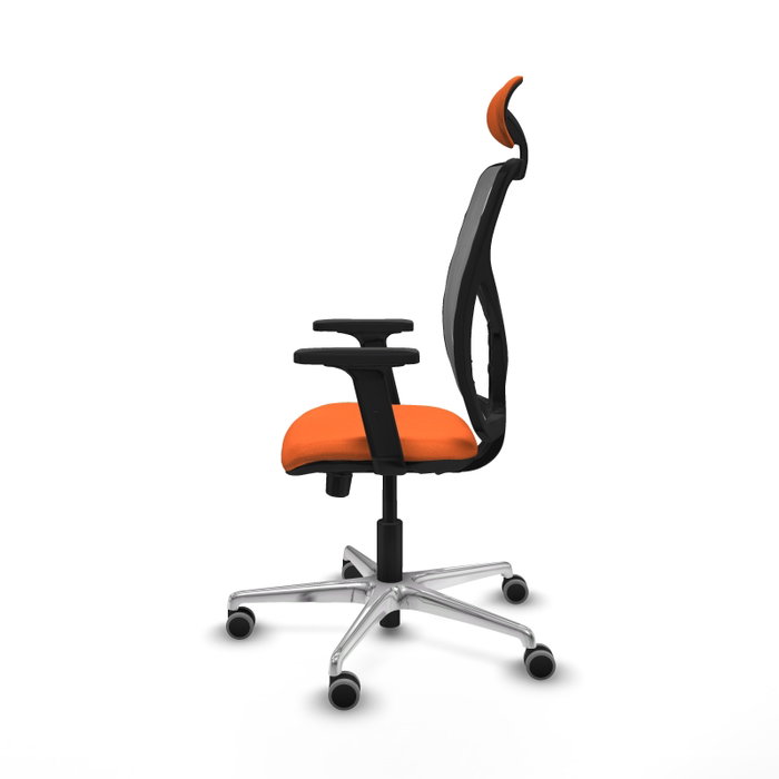 PIQUERAS Y CRESPO Silla de oficina Motilla Naranja y Gris PIQUERAS Y CRESPO Silla de oficina Motilla Naranja y Gris