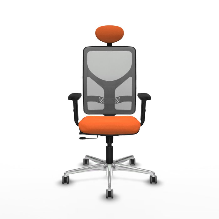 PIQUERAS Y CRESPO Silla de oficina Motilla Naranja y Gris PIQUERAS Y CRESPO Silla de oficina Motilla Naranja y Gris