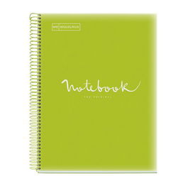 Bloc Miquelrius Emotions Notebook 5 Micro.Tapa Pp A4 120H 90G Cuadric.5X5 Lima (Set de 5)