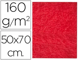 Liderpapel Fieltro 50x70cm Rojo 160g/m2 para Manualidades y Uso Escolar