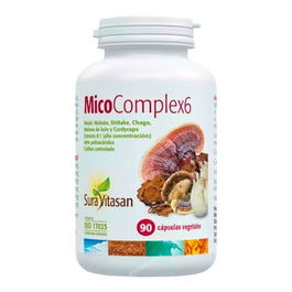 SURA VITASAN Micocomplex-6 90 Cápsulas - Combinación de 6 Hongos Medicinales de Cultivo Sostenible y Controlado