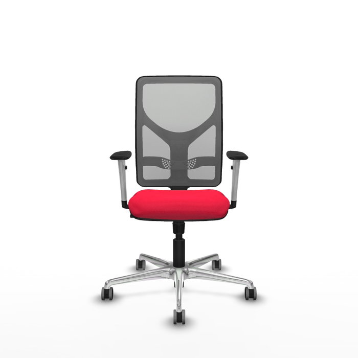 PIQUERAS Y CRESPO Silla de oficina Motilla con mecanismo Sincro, Rojo y Gris PIQUERAS Y CRESPO Silla de oficina Motilla con mecanismo Sincro, Rojo y Gris