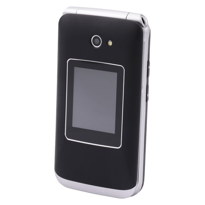 Olympia Vitus 4G Negro - Teléfono Móvil con Tapa, Cámara, Pantalla 2.8", Bluetooth, GSM, Radio FM, MicroSD hasta 64 GB