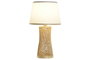 DKD Home Decor Lámpara Sobremesa Crudo Natural Bambú Poliéster 26 x 45 x 26 cm