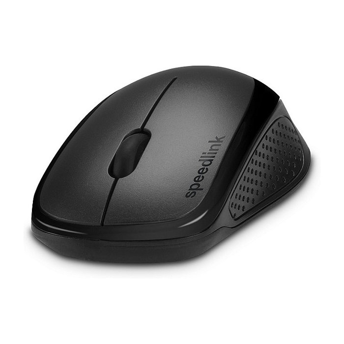 Speedlink KAPPA Ratón Inalámbrico Óptico para PC, 1600 DPI, Negro, Diseño Ergonómico para Mano Derecha, Incluye Nanorreceptor USB