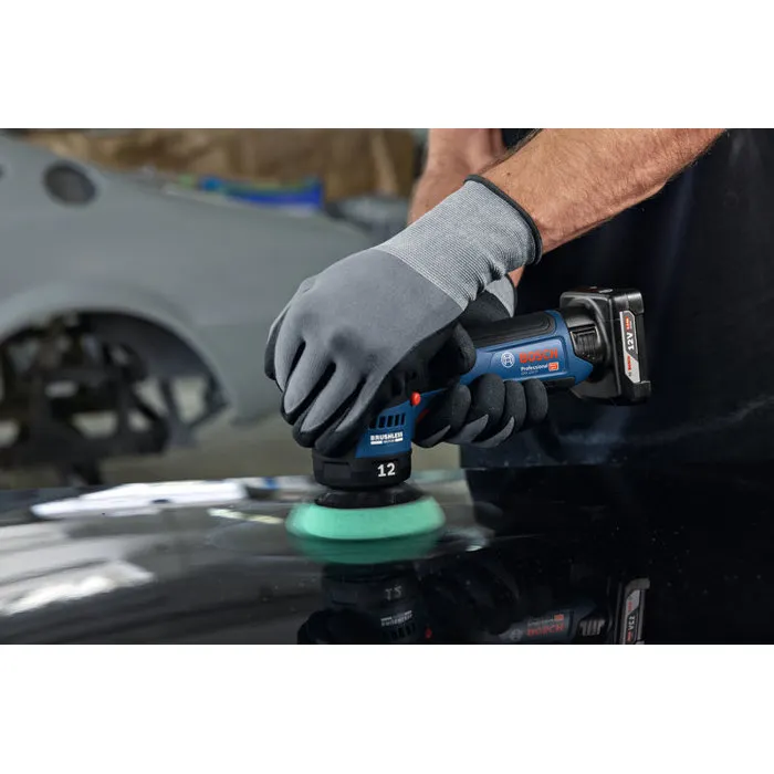 Bosch Professional Pulidora Orbital Aleatoria GPX 12V-77 12V, Sin Batería ni Cargador, con Plato de Soporte y Plato de Pulido de 77 mm