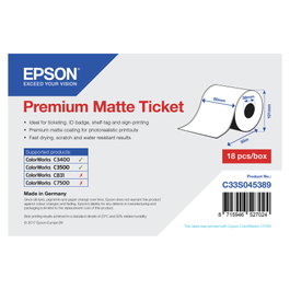 Epson Premium Matte Ticket 80mm x 50m 107 g/m²