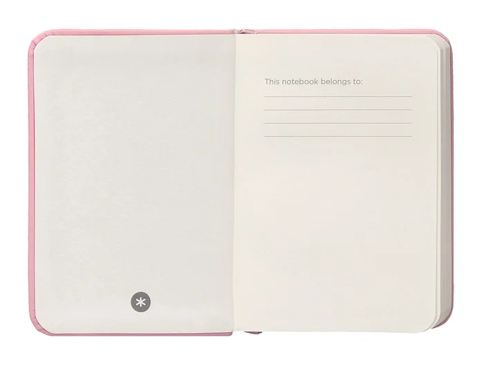 Antartik Cuaderno A7 Tapa Dura Rosa Pastel, Hojas Lisas, 80 Hojas, 80 gr FSC