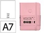 Antartik Cuaderno A7 Tapa Dura Rosa Pastel, Hojas Lisas, 80 Hojas, 80 gr FSC
