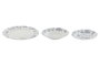 DKD Home Decor Set de Vajilla de Porcelana 18 Piezas Floral Azul