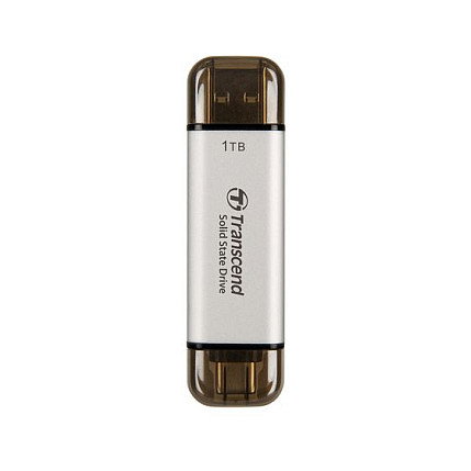 Transcend ESD310S 1 TB External SSD USB 10Gbps Type C/A Silver Transcend ESD310S 1 TB External SSD USB 10Gbps Type C/A Silver