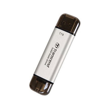 Transcend ESD310S 1 TB External SSD USB 10Gbps Type C/A Silver Transcend ESD310S 1 TB External SSD USB 10Gbps Type C/A Silver