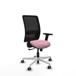 PIQUERAS Y CRESPO Silla de oficina Zulema Rosa y Negro