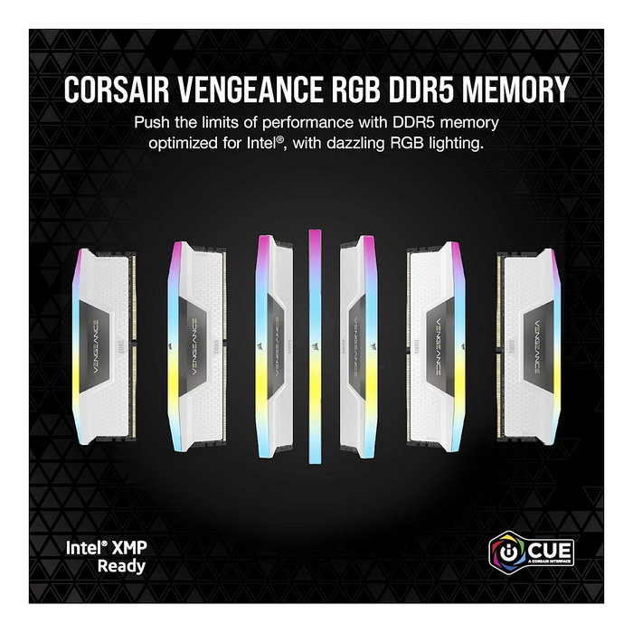 Corsair Vengeance RGB 32 GB (2 x 16 GB) DDR5 6400 MHz Blanco
