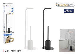 Inde Portarrollos Wc C/Escobillero Confortime 23x17x74 cm (6 Unidades)