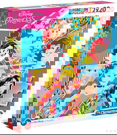 Set Duo, Clementoni, Supercolor, Princesa Disney, Rompecabezas, Para niñas, 3+ años, 2 x 20 pzs