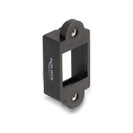 DeLOCK Soporte Keystone para instalación con conexión de tornillo negro