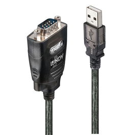 Lindy Adaptador USB a Serie RS232 con Retención de Puerto COM