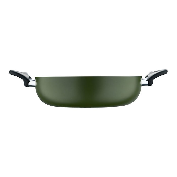 San Ignacio Olla Baja Experto Aluminio Prensado Inducción Tapa Cristal Ø28 x 8 cm pq-7764c