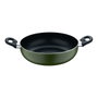 San Ignacio Cacerola Experto de Aluminio Prensado con Tapa de Cristal, 28 cm