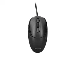 Q-connect Ratón óptico 800 DPI USB negro con cable