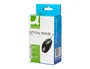 Q-connect Ratón óptico 800 DPI USB negro con cable