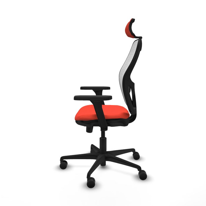 PIQUERAS Y CRESPO Silla de oficina Jorquera Sincro/Traslack Naranja y Blanco