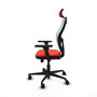 PIQUERAS Y CRESPO Silla de oficina Jorquera Sincro/Traslack Naranja y Blanco