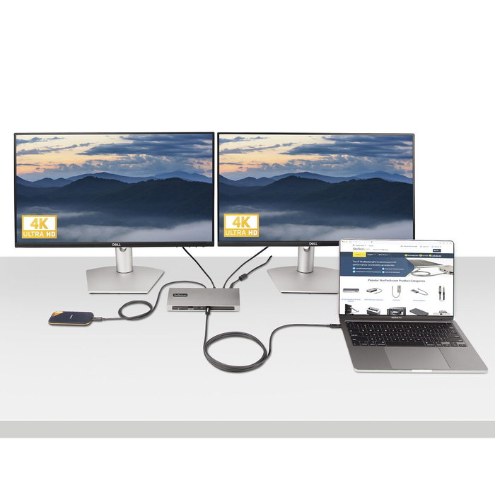 Cable USB Startech A40G2MB-TB4-CABLE Negro 2 m