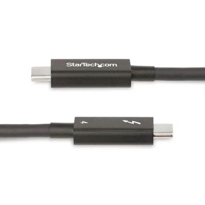 StarTech Cable Thunderbolt 4 Activo de 2m, 40Gbps, 100W PD, Negro