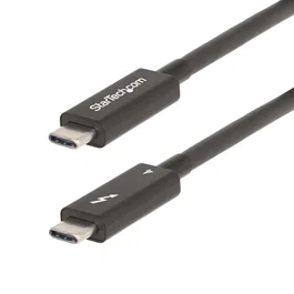 StarTech Cable Thunderbolt 4 Activo de 2m, 40Gbps, 100W PD, Negro