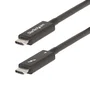 StarTech Cable Thunderbolt 4 Activo de 2m, 40Gbps, 100W PD, Negro