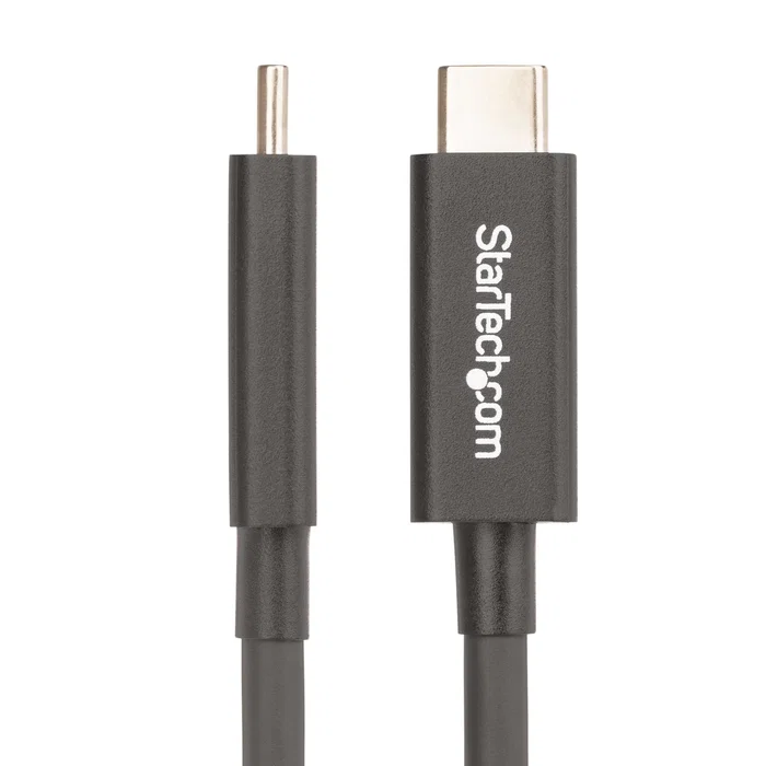 StarTech Cable Thunderbolt 4 Activo de 2m, 40Gbps, 100W PD, Negro