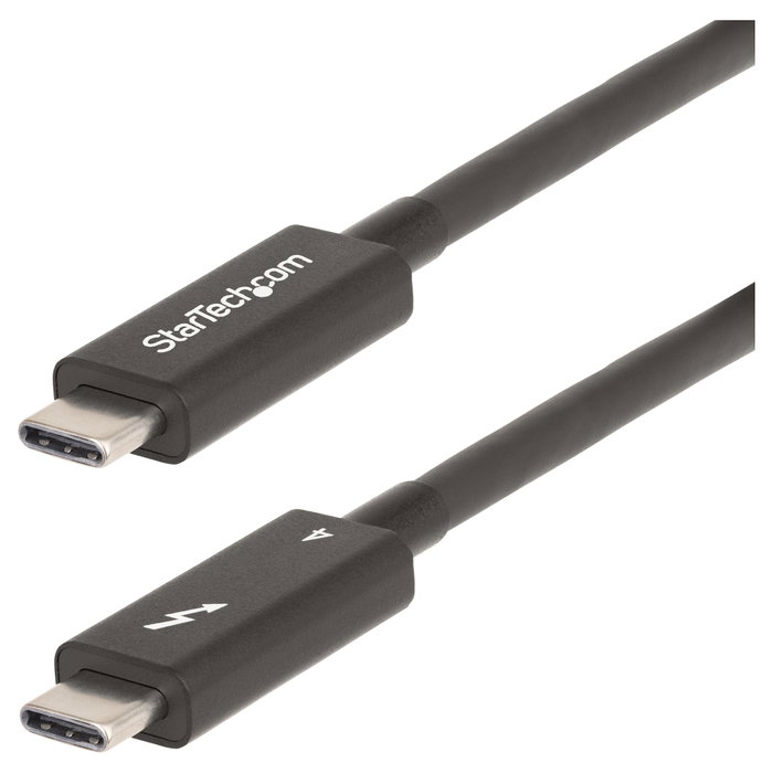 StarTech.com Cable Thunderbolt 4 Activo 2m 40 Gbps 100W Negro A40G2MB-TB4-CABLE