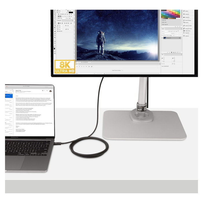 StarTech.com Cable Thunderbolt 4 Activo 2m 40 Gbps 100W Negro A40G2MB-TB4-CABLE