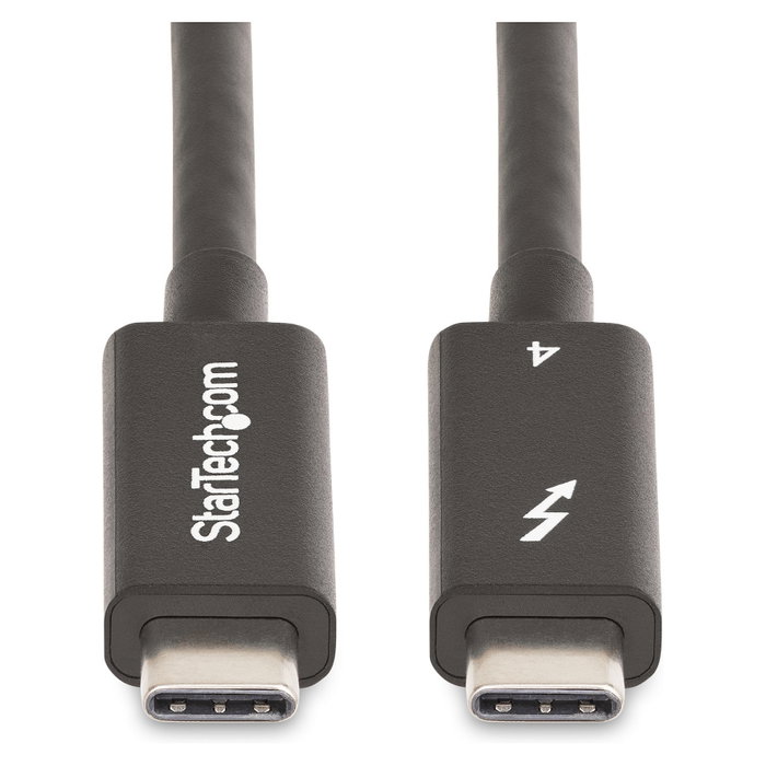 StarTech.com Cable Thunderbolt 4 Activo 2m 40 Gbps 100W Negro A40G2MB-TB4-CABLE