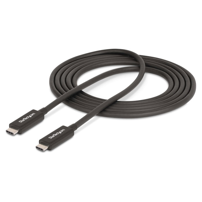 StarTech.com Cable Thunderbolt 4 Activo 2m 40 Gbps 100W Negro A40G2MB-TB4-CABLE