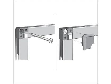 Tablero Corcho Nobo Essence Marco Aluminio 90X120 Cm