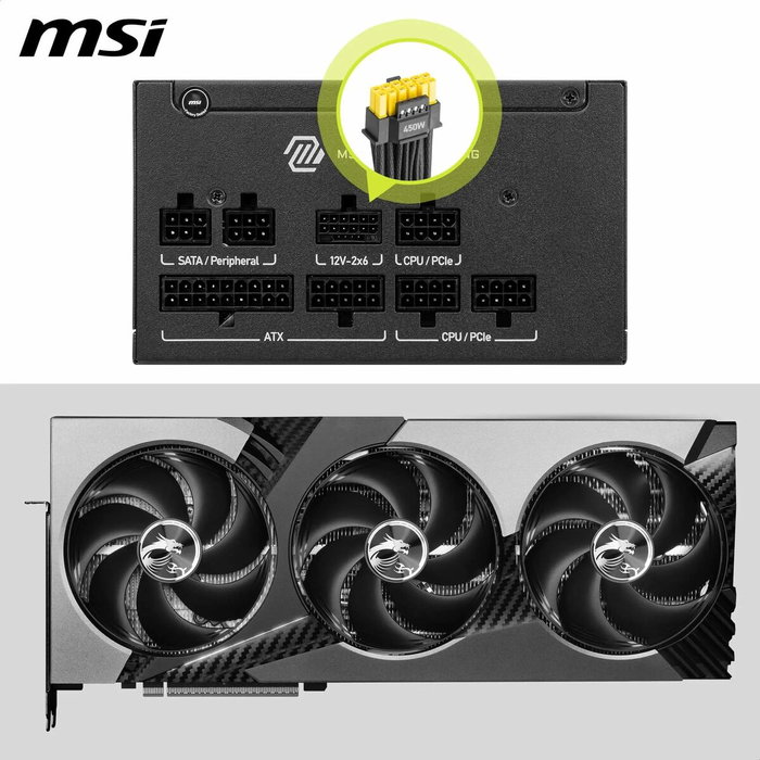 MSI MAG A750GLS PCIE5 750 W 80 PLUS Gold Modular Negro