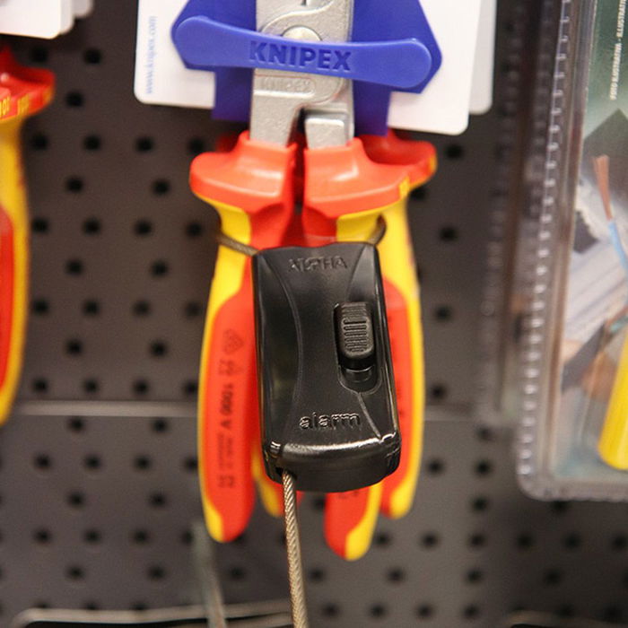 Alpha 9298600 Caja 25 Bridas Ajustables Anti Robo para Envases con Asa