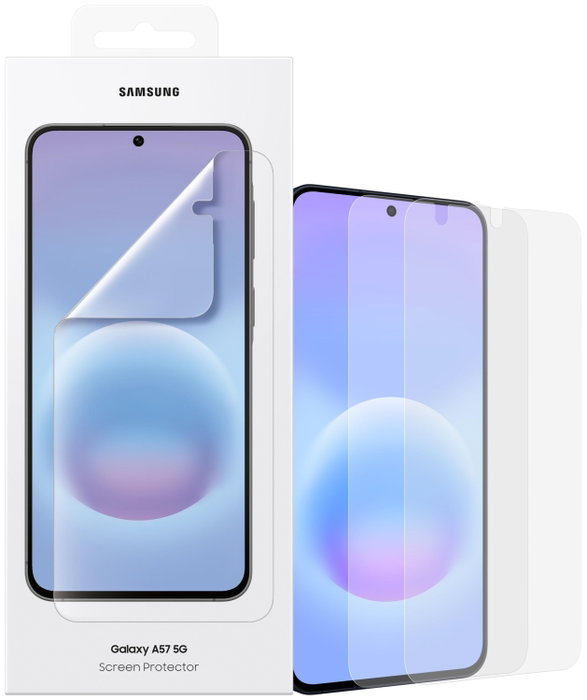 Samsung EF-UA576CTEGWW Protector de pantalla y trasero para Galaxy A57 5G, 2 piezas