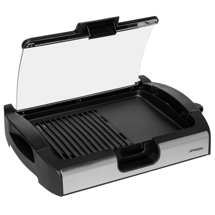 Steba VG 200 BBQ Table Grill con tapa de cristal Steba VG 200 BBQ Table Grill con tapa de cristal